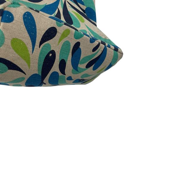 Vera Bradley Canvas Beach Tote Bag Whale Fish Print AS IS - Picture 8 of 9